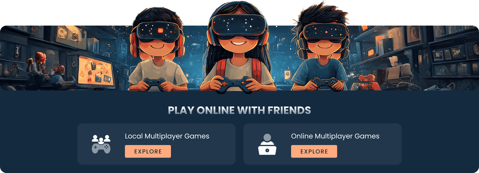 Play online with friends